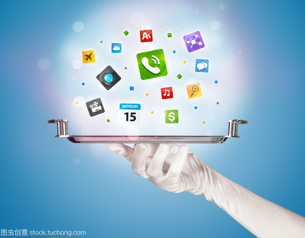 數(shù)字化服務(wù)新紀元 以服務(wù)員托盤圖標為象征的網(wǎng)絡(luò)新媒體變革